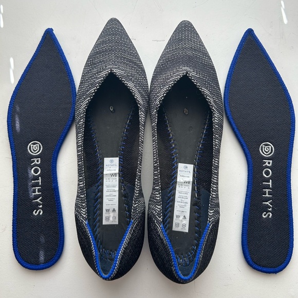 Rothys Gray Heather Points SZ 8 - Picture 1 of 4